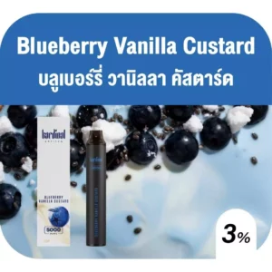 kardinal Artisan 5000 Puffs Blueberry Vanilla Custard (บลูเบอรี่ วานิลลาคัสตาร์ด)